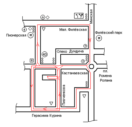 Схема учебного маршрута №2